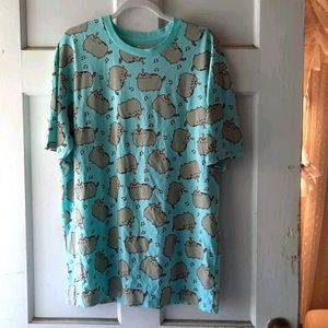 Pusheen Shirt T-shirt Aqua Teal Party Summer Tee